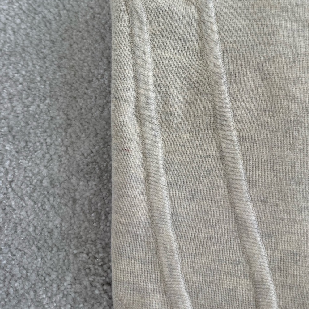 Aritzia Wilfred Cropped Corset Tank Top Heathered Oatmeal Cream Size S - Picture 5 of 5